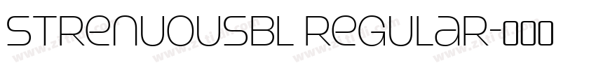 StrenuousBl Regular字体转换